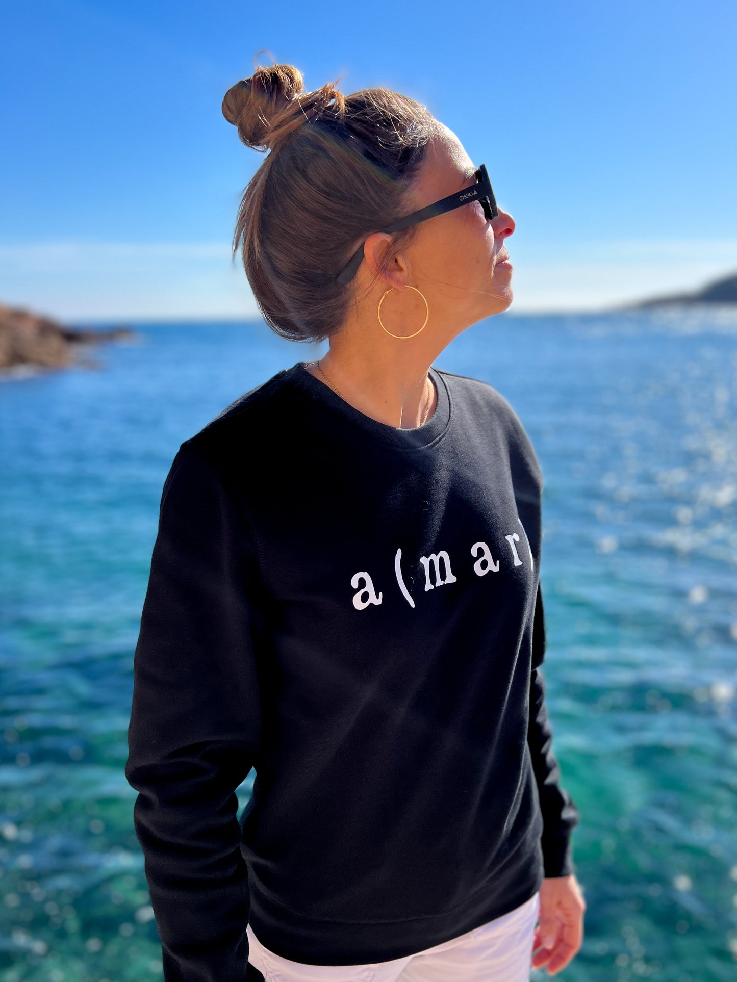 SUDADERA A(MAR) BLACK - UNISEX